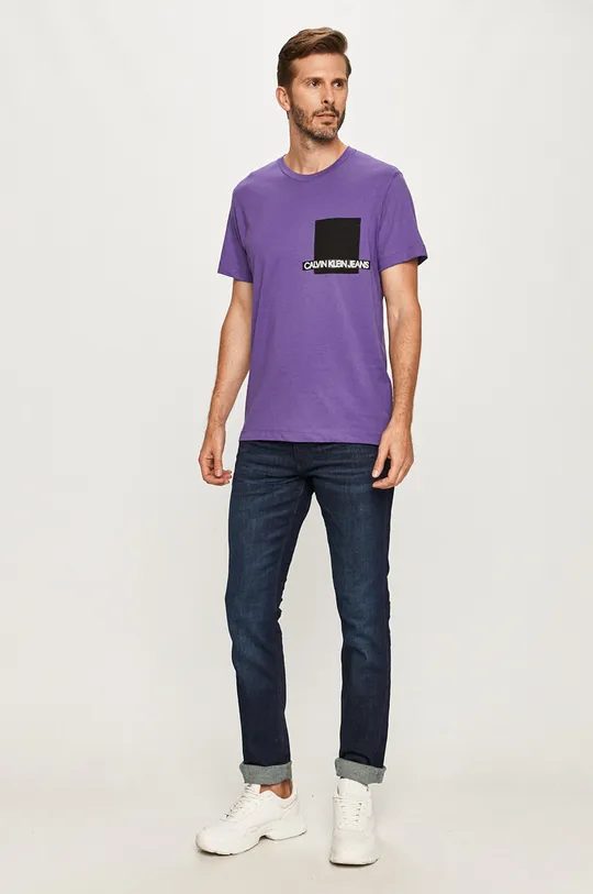 Calvin Klein Jeans - Tričko fialová
