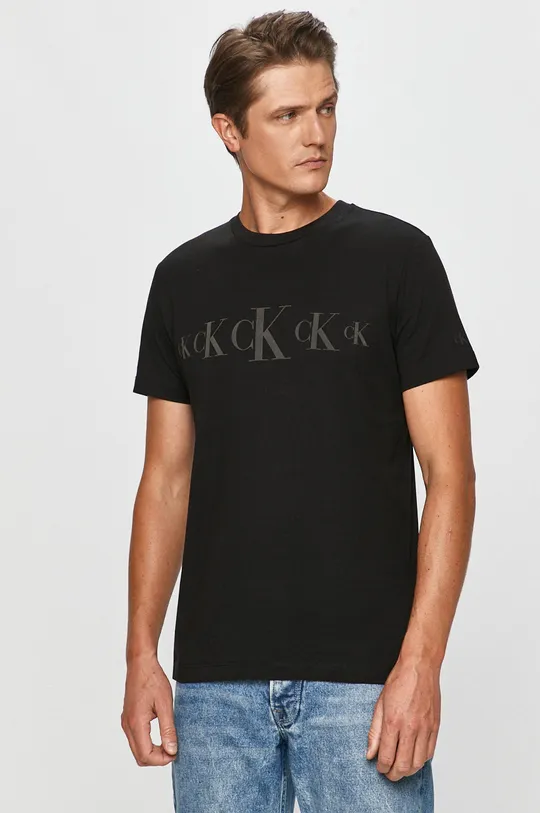 čierna Calvin Klein Jeans - Tričko Pánsky