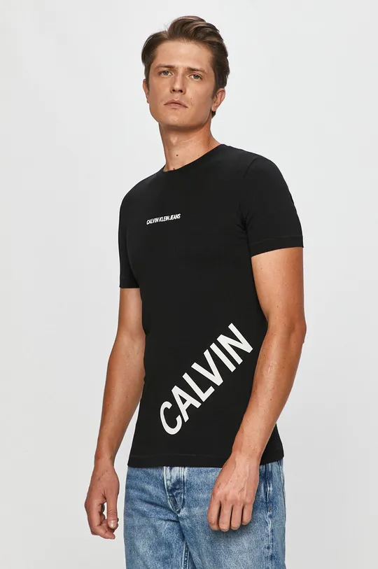 čierna Calvin Klein Jeans - Tričko Pánsky