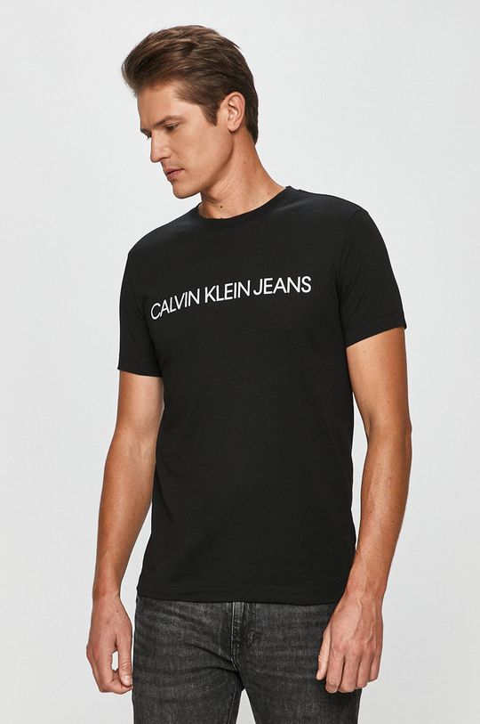 černá Calvin Klein Jeans - Tričko (2-pack) Pánský