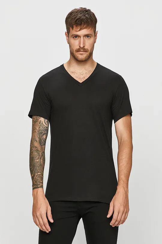 czarny Calvin Klein Underwear - T-shirt (3-pack) Męski