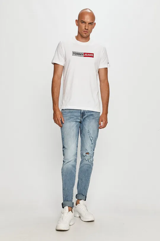 Tommy Jeans - T-shirt DM0DM09789 biały