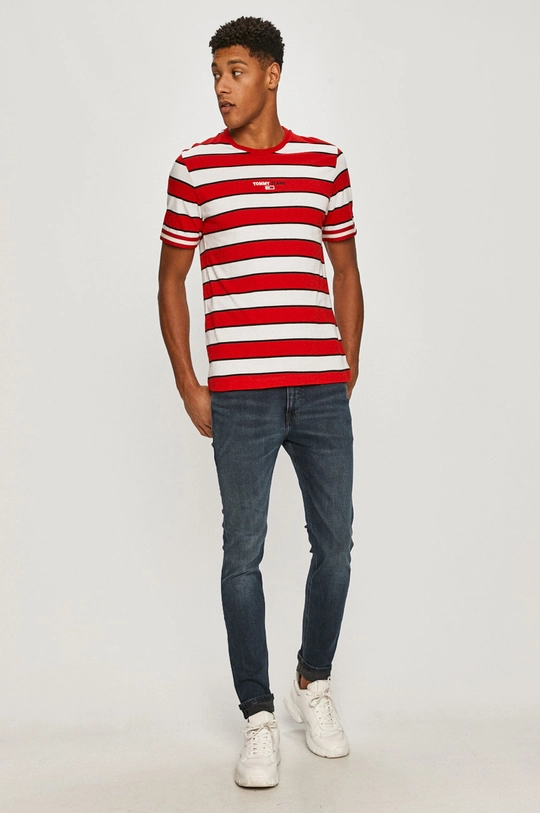 Tommy Jeans - T-shirt piros