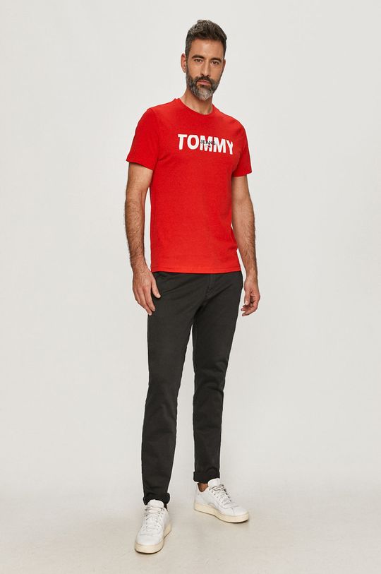 Tommy Jeans - T-shirt DM0DM09481 czerwony