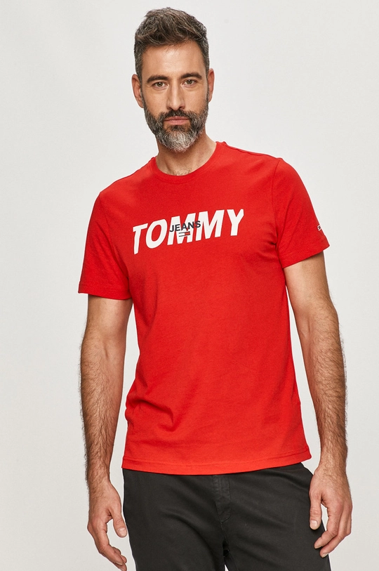 červená Tommy Jeans - Tričko