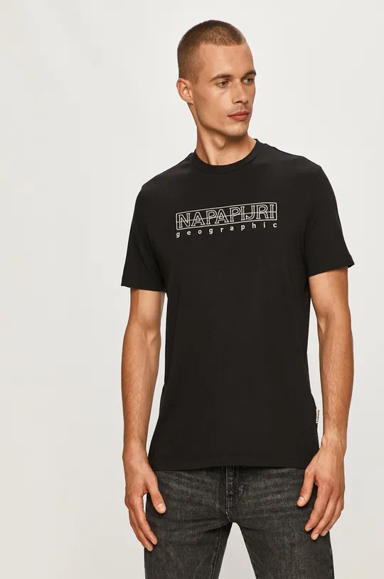 fekete Napapijri - T-shirt Férfi
