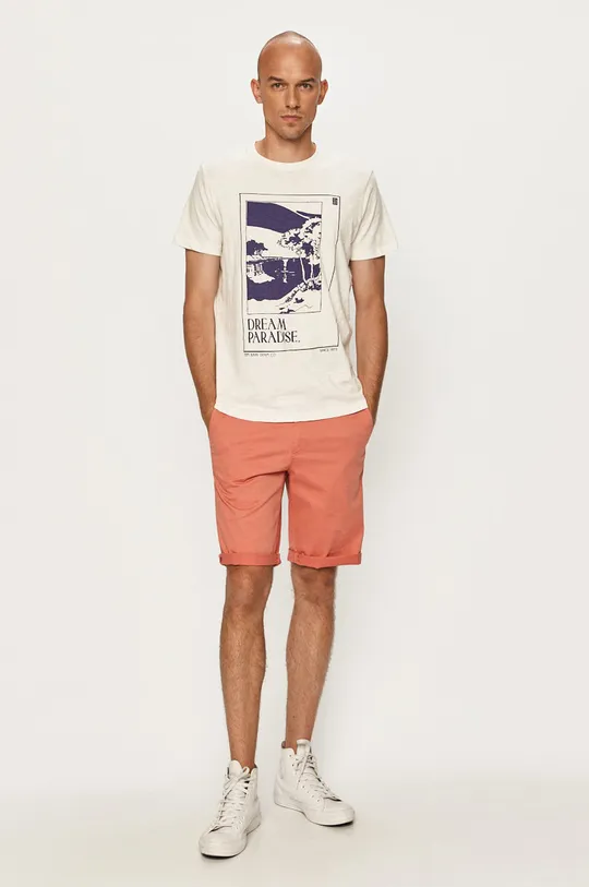 Pepe Jeans - T-shirt Slater biały