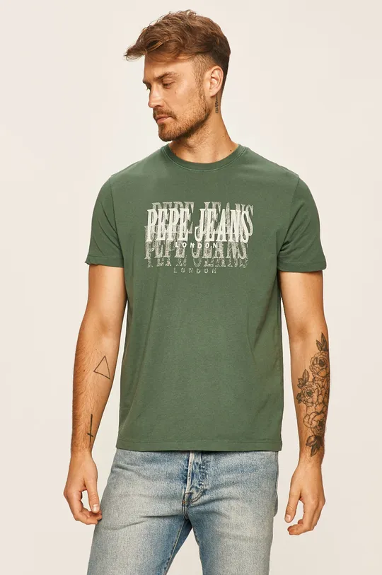zelená Pepe Jeans - Tričko Snow