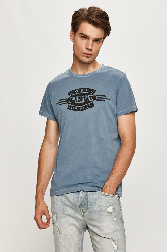 fialová Pepe Jeans - Tričko Devon Pánsky