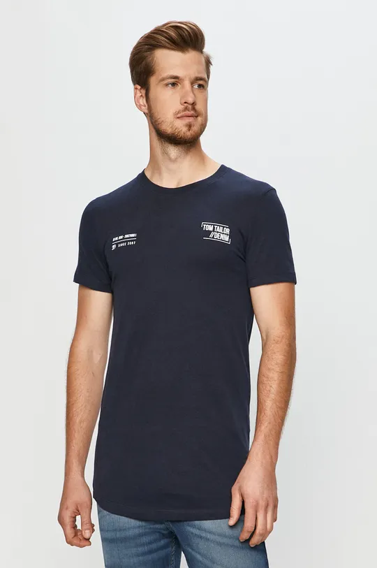 granatowy Tom Tailor Denim - T-shirt Męski