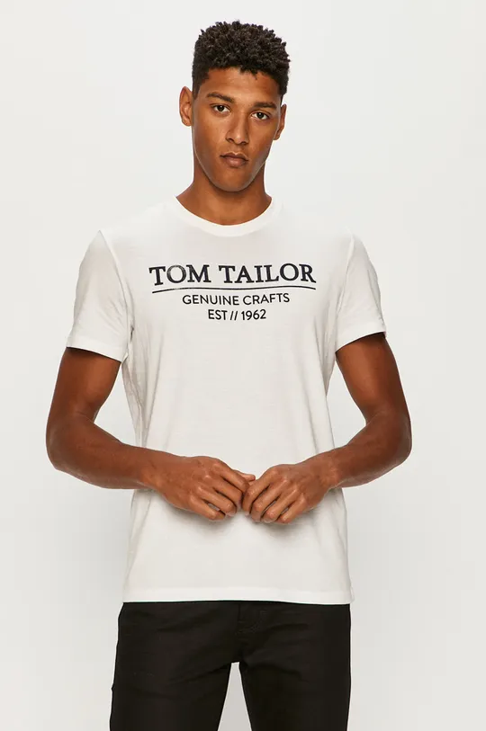 λευκό Tom Tailor Denim - Μπλουζάκι Ανδρικά
