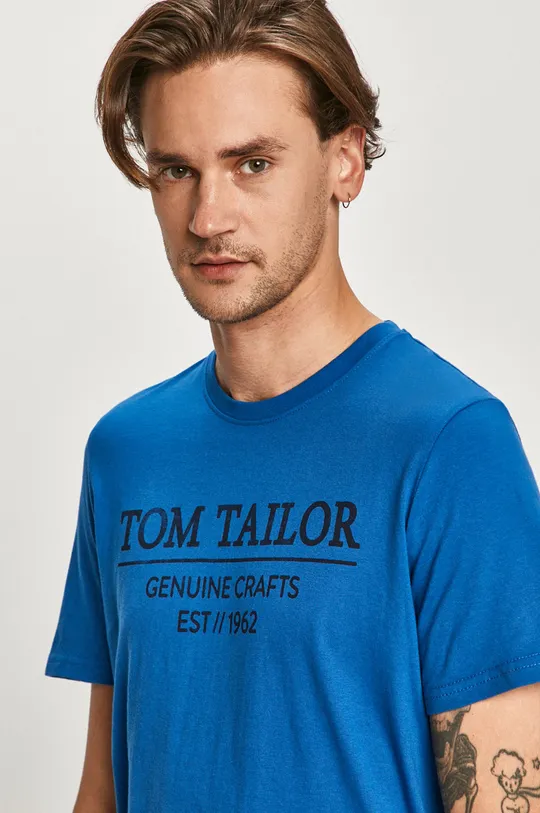 niebieski Tom Tailor Denim - T-shirt Męski