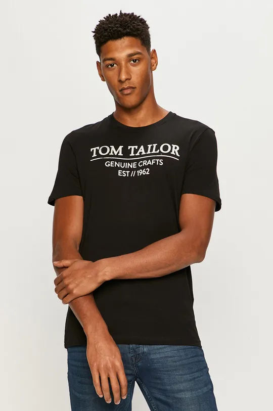 fekete Tom Tailor Denim - T-shirt