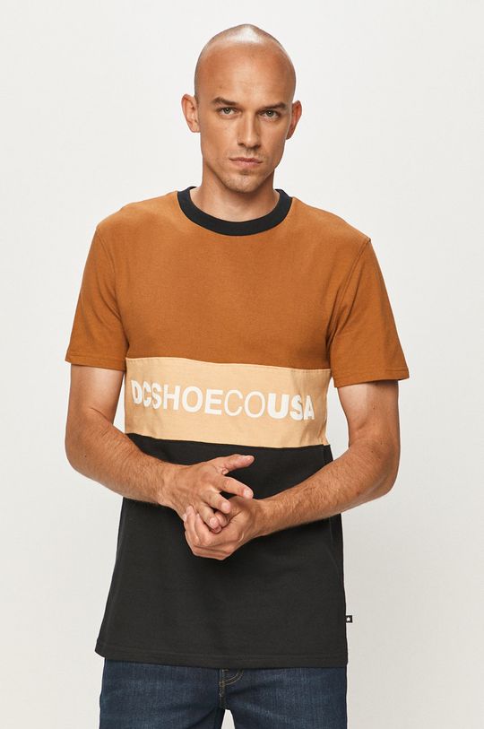 brązowy Dc - T-shirt Męski