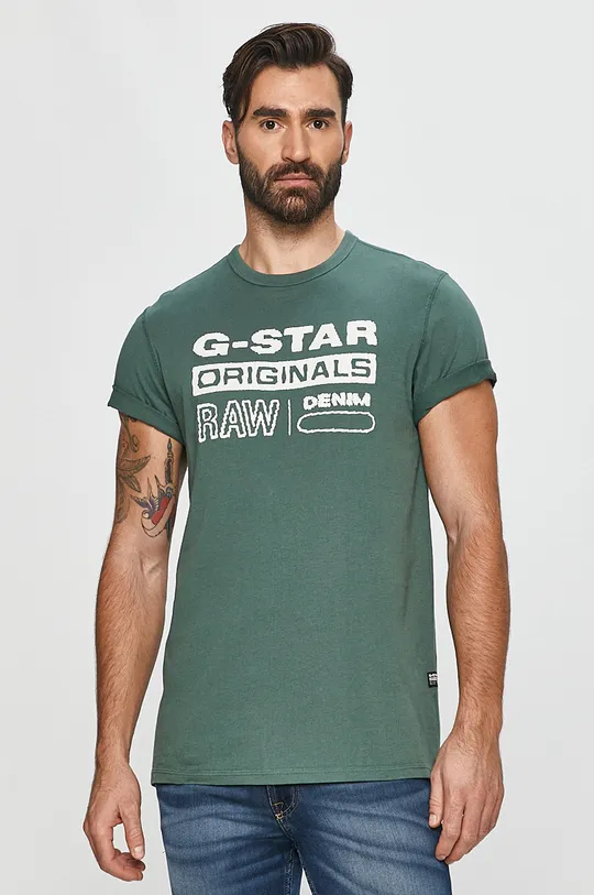 türkiz G-Star Raw - T-shirt Férfi
