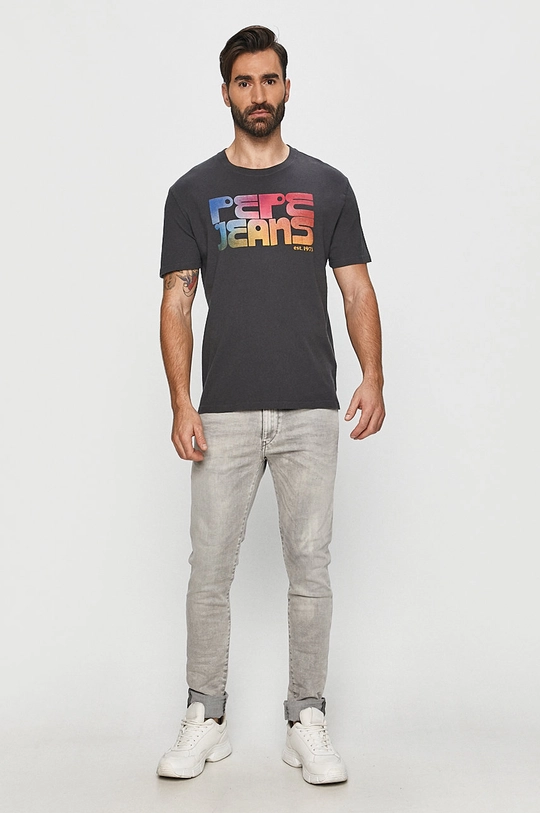 Pepe Jeans - T-shirt Dan szary