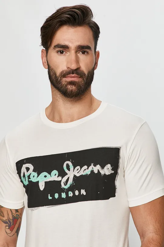 fehér Pepe Jeans - T-shirt Poplar Férfi