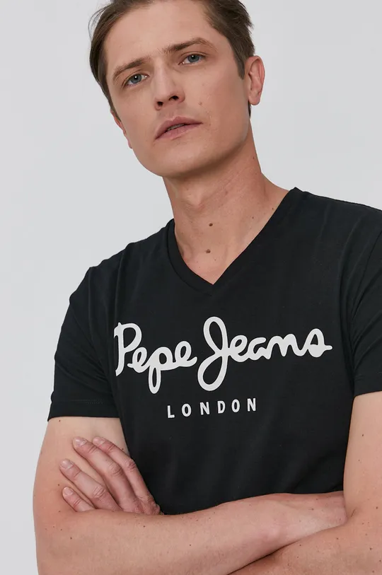 czarny Pepe Jeans T-shirt
