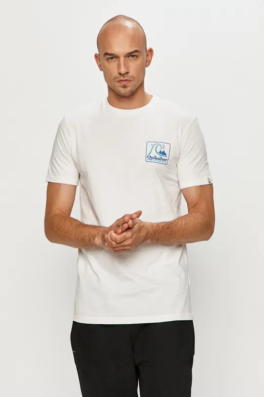 fehér Quiksilver - T-shirt Férfi