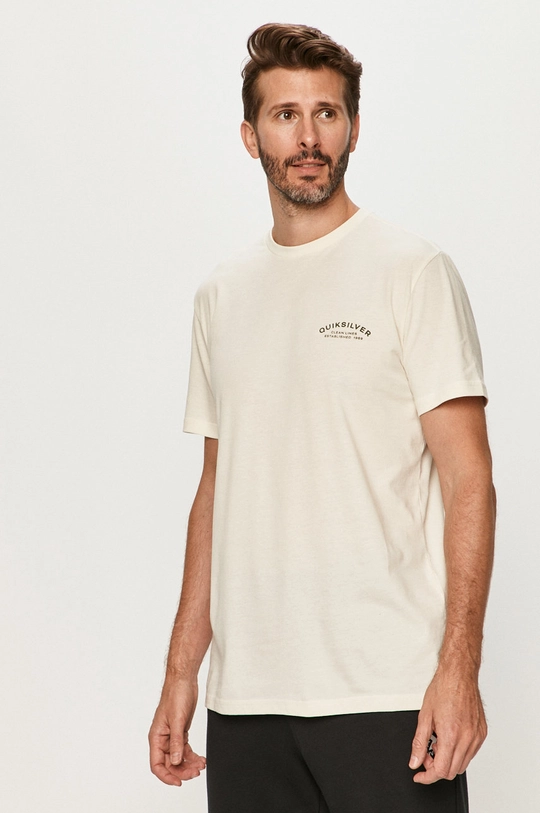 beżowy Quiksilver - T-shirt Męski