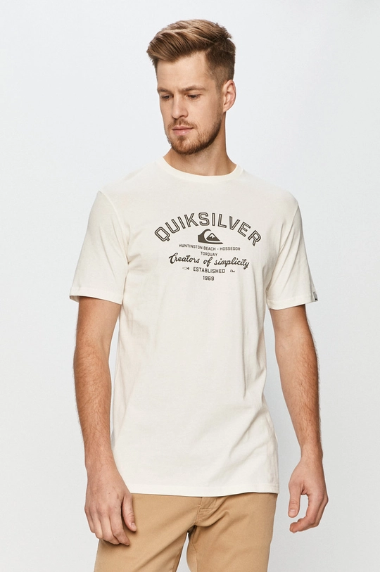 biały Quiksilver - T-shirt Męski