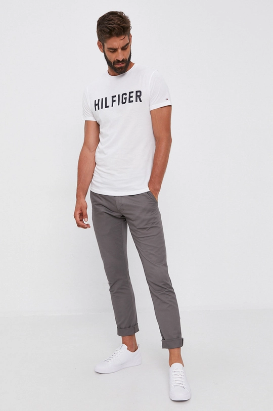 Tommy Hilfiger T-shirt bawełniany UM0UM02011 biały