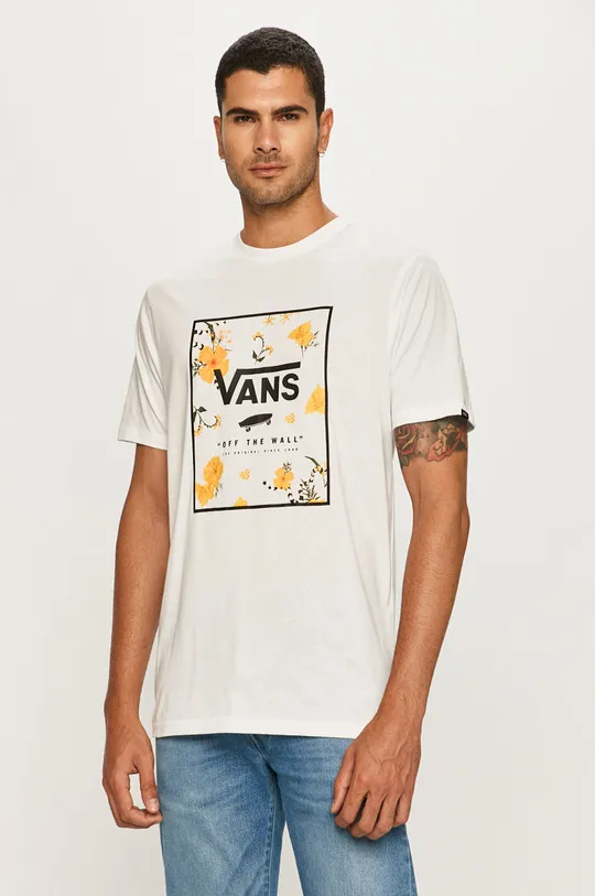fehér Vans - T-shirt Férfi