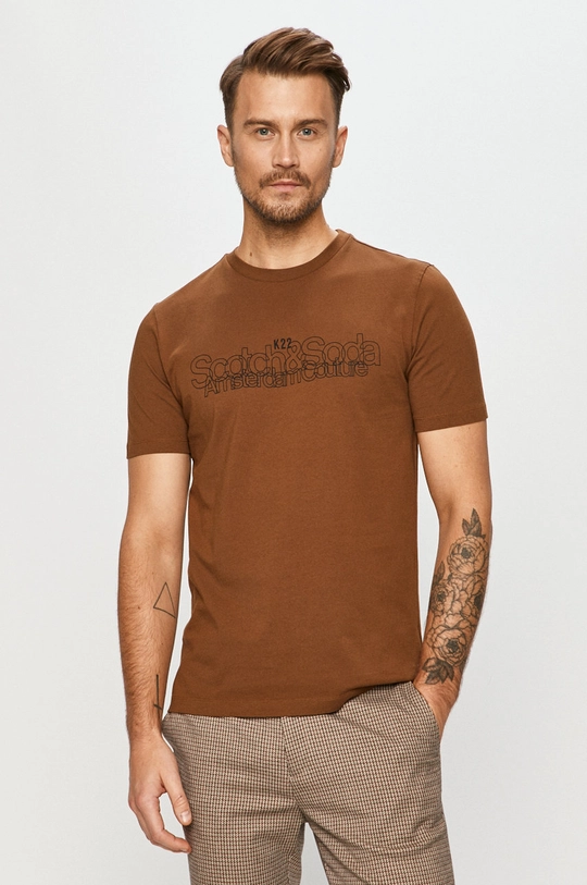 barna Scotch & Soda - T-shirt Férfi