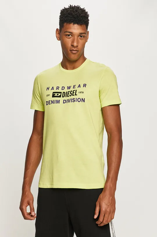 zöld Diesel - T-shirt Férfi