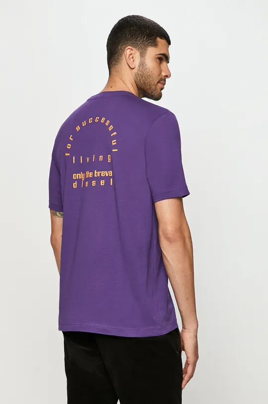 fioletowy Diesel - T-shirt