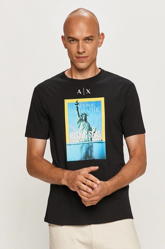 fekete Armani Exchange - T-shirt Férfi