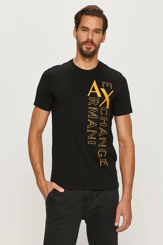 čierna Armani Exchange - Tričko Pánsky