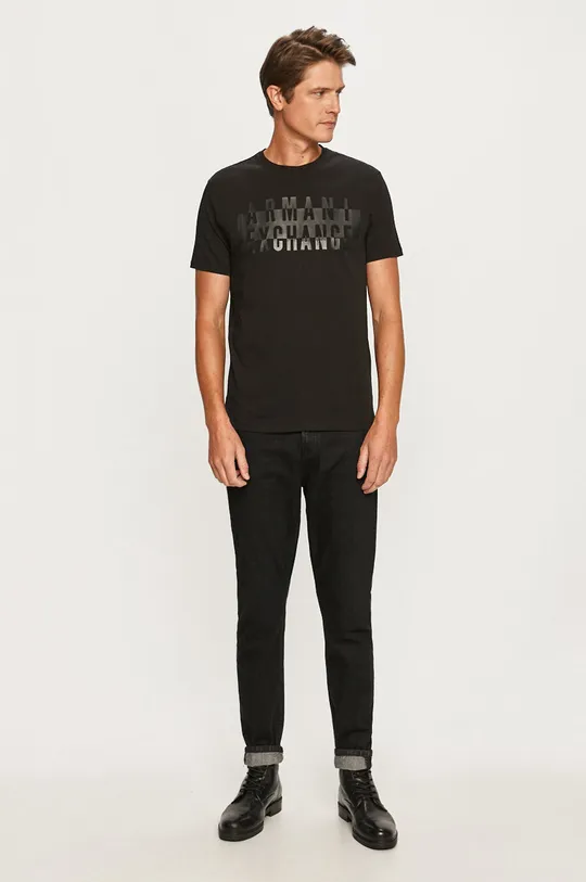 Armani Exchange - T-shirt fekete