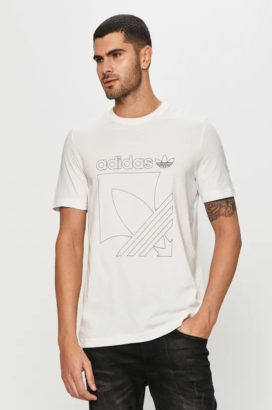 biały adidas Originals - T-shirt GD5836 Męski