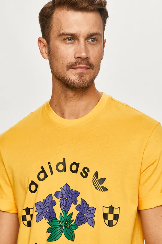 sárga adidas Originals - T-shirt GD5607