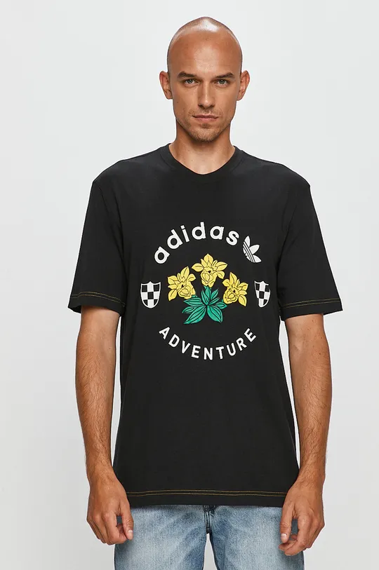 czarny adidas Originals - T-shirt GD5608 Męski