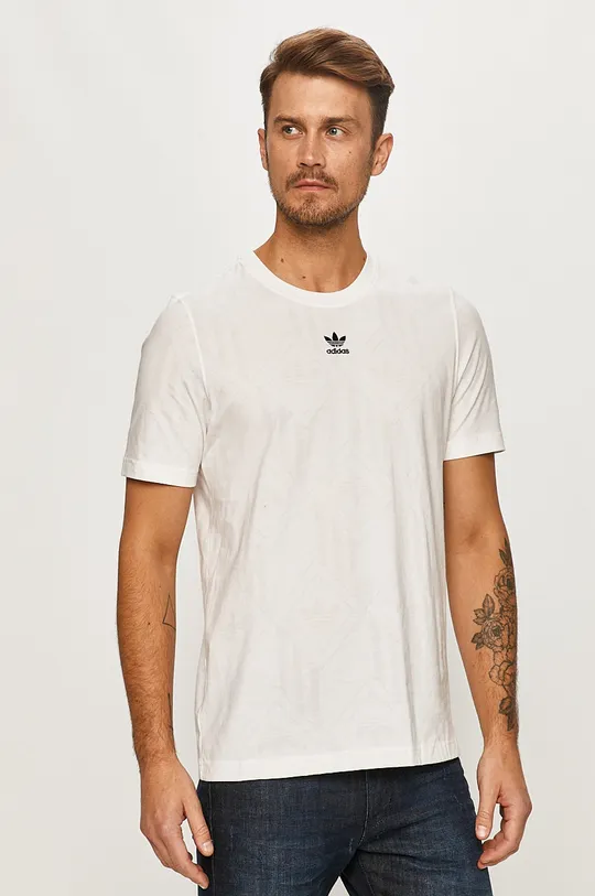 biały adidas Originals - T-shirt GD5839 Męski