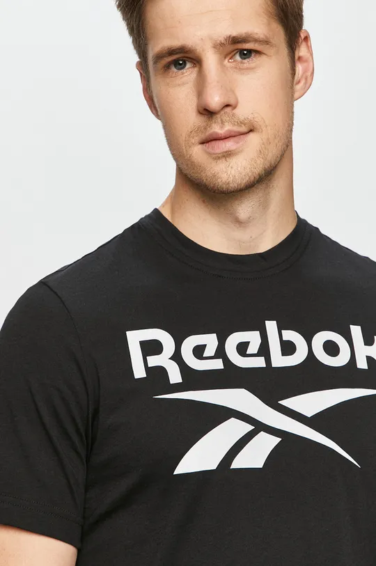 czarny Reebok - T-shirt FP9150
