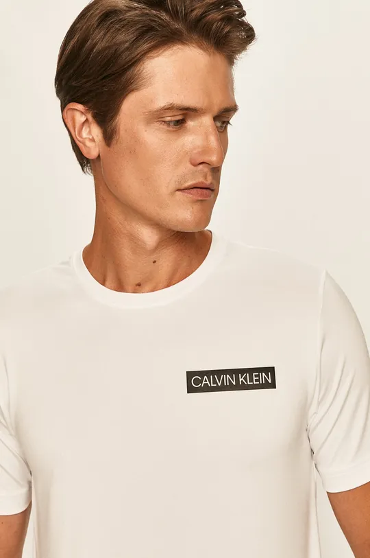 fehér Calvin Klein Performance - T-shirt Férfi