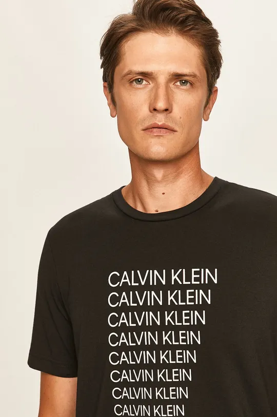 čierna Calvin Klein Performance - Tričko Pánsky