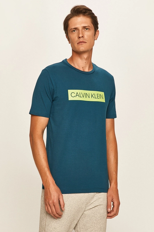 Calvin Klein Performance - Tricou cu elastan bleumarin 00GMT0K119