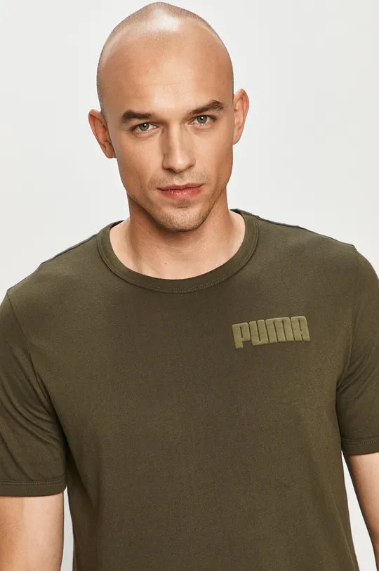 zielony Puma - T-shirt 583575