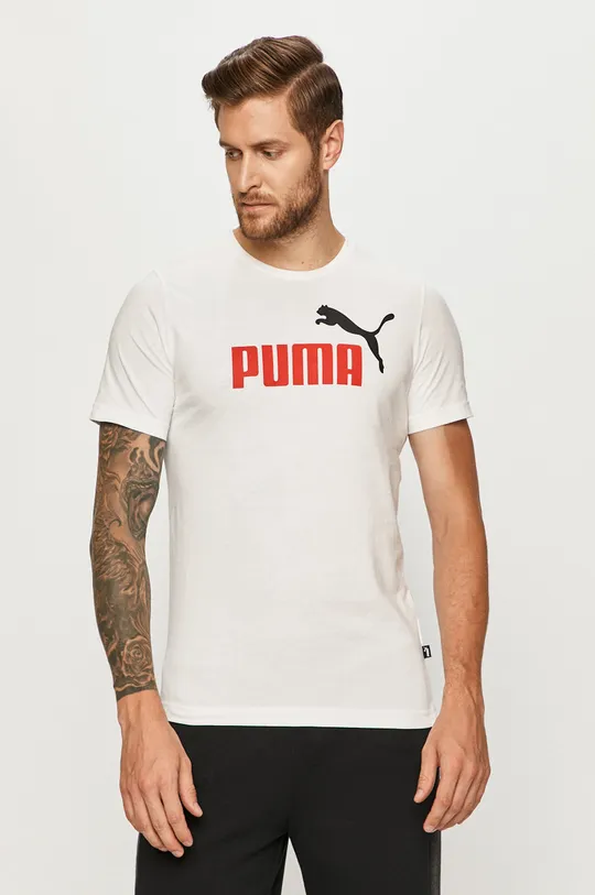 fehér Puma - T-shirt 583714 Férfi