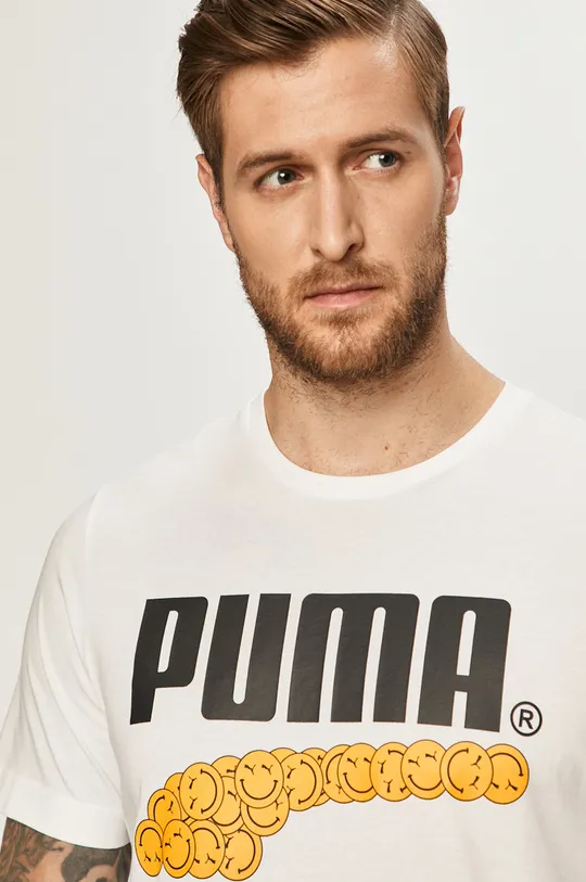 biały Puma - T-shirt 598793