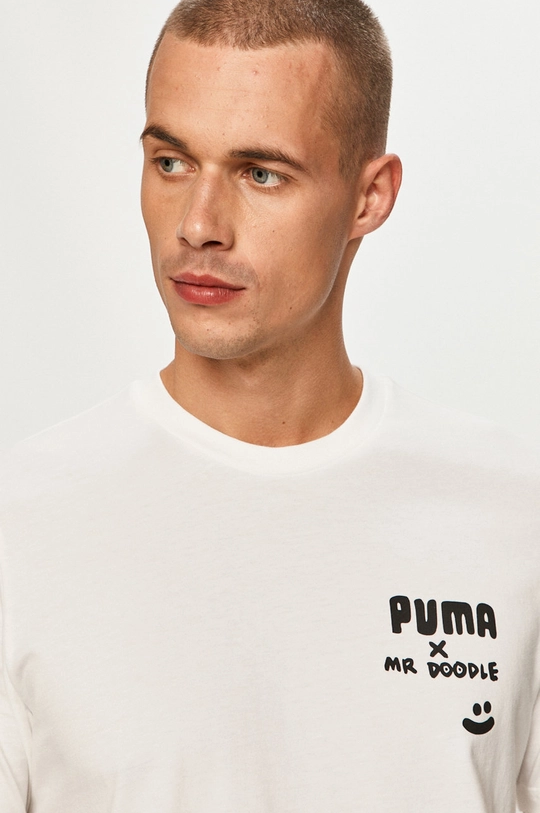 biały Puma - T-shirt x Mr Doodle 598641