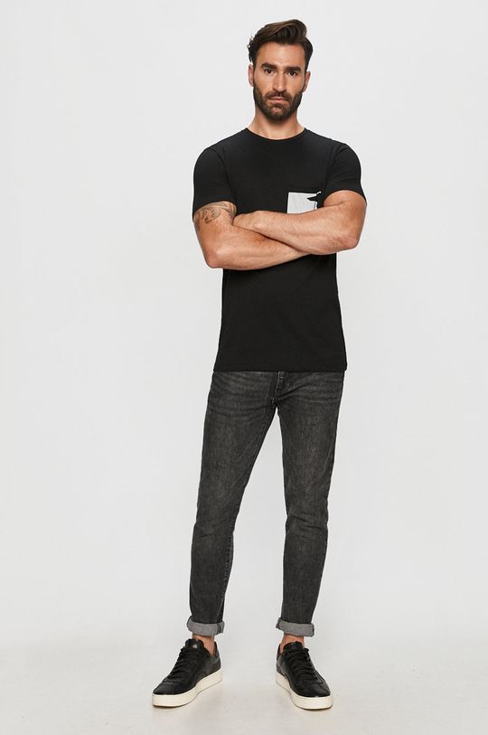 Trussardi Jeans - T-shirt czarny