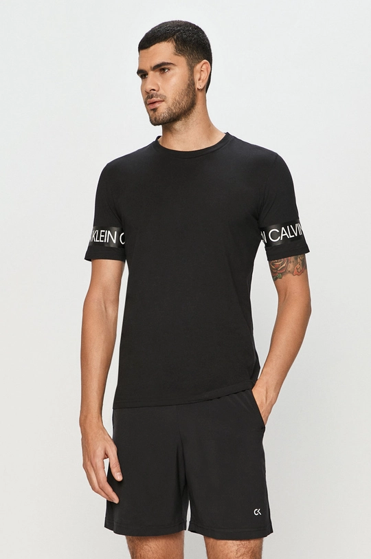 czarny Calvin Klein Performance - T-shirt Męski