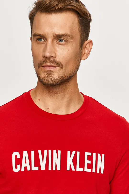 červená Calvin Klein Performance - Tričko