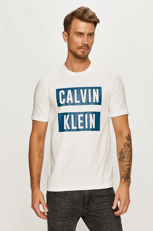 biela Calvin Klein Performance - Tričko