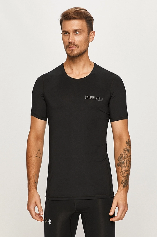 czarny Calvin Klein Performance - T-shirt Męski